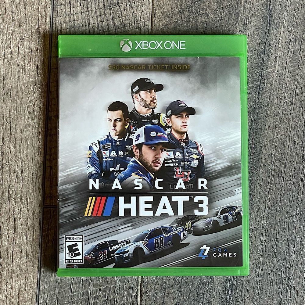 New! NASCAR Heat 3, Game Disc w/ Case. Compatible with XBox One & Series S/X.